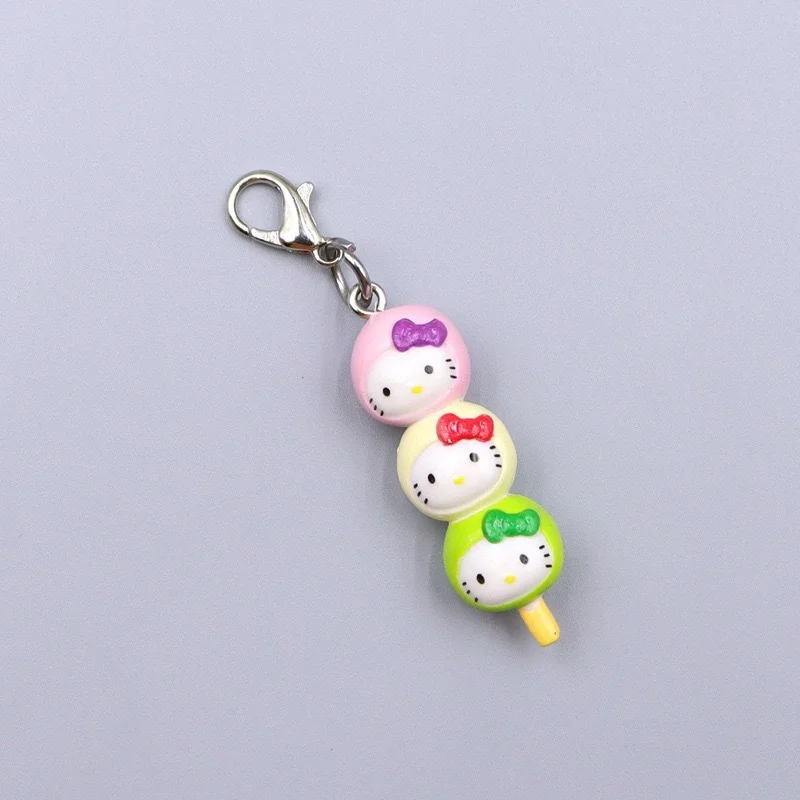 Hello Kitty Cute Anime Keychain Pendant Bag Zipper Phone Chain Decorative Cake Pendant Anime Kawaii Female Accessories Gift