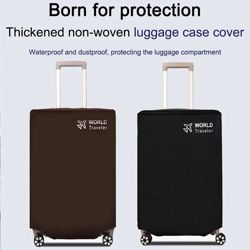 Luggage Compartment Protective Cover Wear Resistant Non Woven Fabric Thickened Dust Cover Durable Travel Case Cover Black Travel