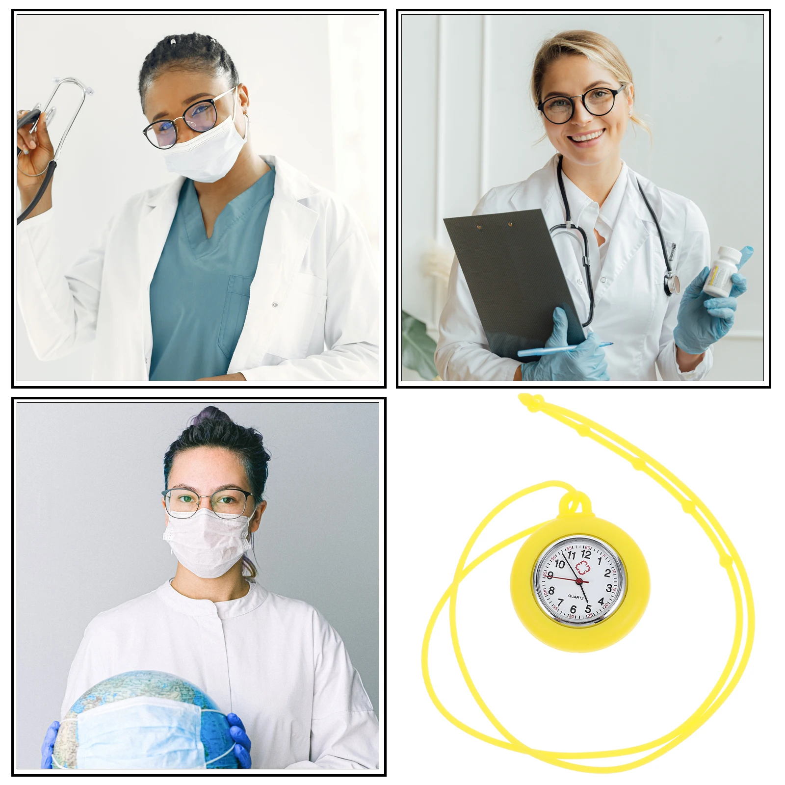 

Long Lasting Mini Simple Quartz Watch Neck Hanging Pocket Nurse Necklace Timepiece Small Lightweight Practical