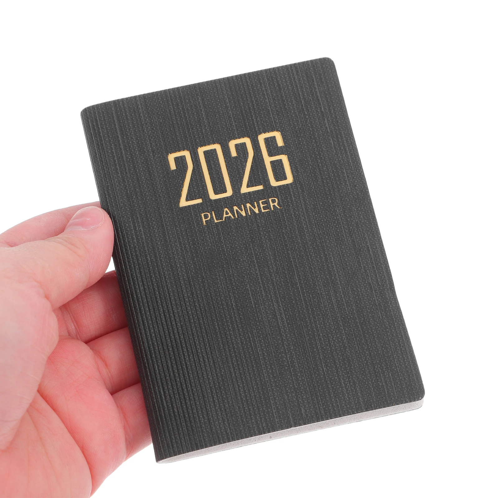 

The Notebook Mini Schedule Planner Agenda Black Monthly Weekly for Men Convenient Daily Travel