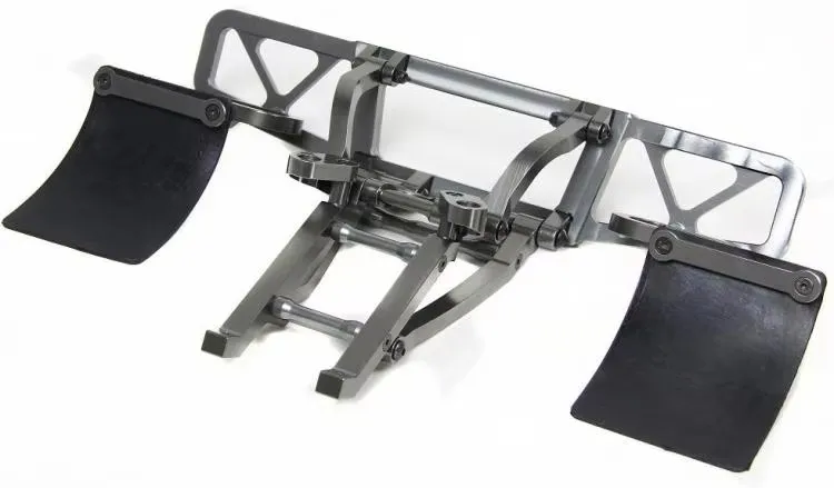 Set di travi di impatto per paraurti posteriore con staffa metallica per lavorazione di precisione CNC per ROFUN KM HPI BAJA 5T 5SC