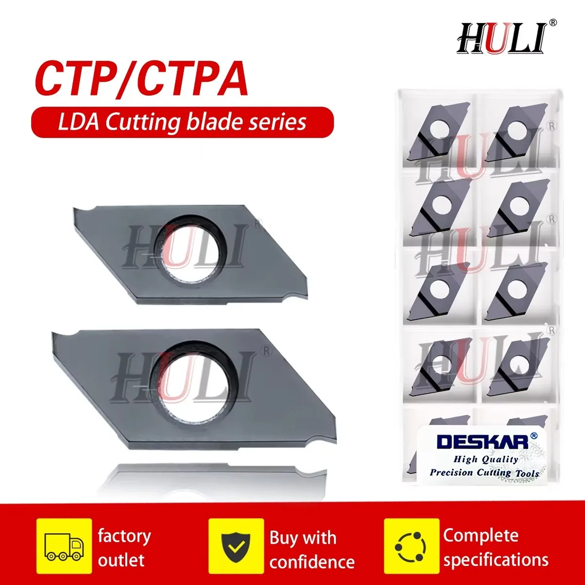Numerical Control Lathe Blades CTP07FR/10FR CTP07FRN CTPA10FRN LDA Series Grooving Blades Universal Material Cutting Tools Parts