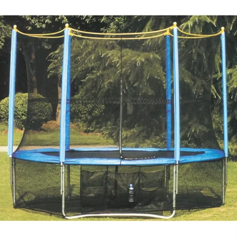 Round Trampolines For Children Adults Jumping With Safety Edge Fitness Equipment Stable High Bounce
