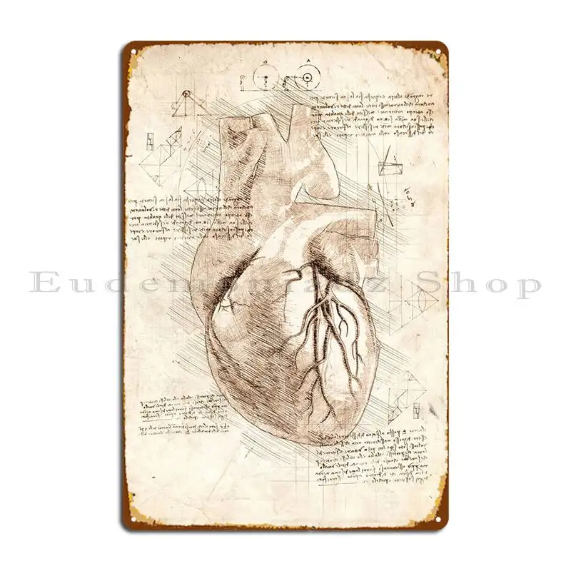 

Human Heart Metal Sign Party Wall Decor Funny Customize Classic Tin Sign Poster