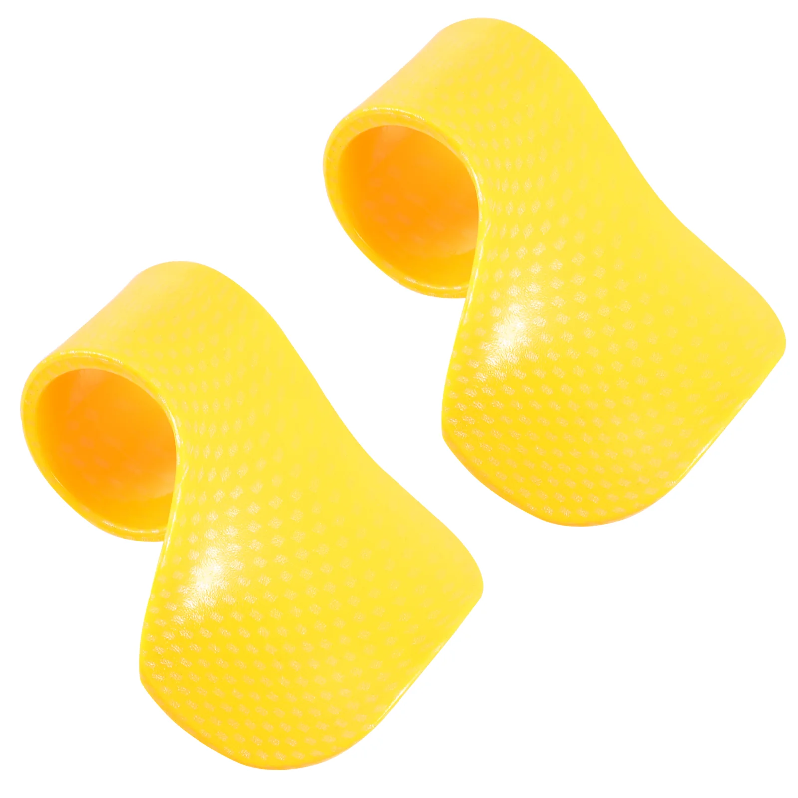 2 Pcs Motorcycle Throttle Clip Parts Booster Assist Yellow Grips Hand Rest