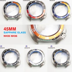 Tuna SKX 6105 43mm Case Titanium Bezel Sapphire Glass Diver's Waterproof Case for NH35 NH36 SKX007 SKX009 Automatic Movement