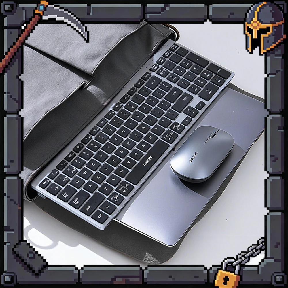 UGREEN K552 Wireless Keyboard Bluetooth 5.4 & 2.4G Wireless 99 Keys Keyboard With Foot Brace For MacBook iPad PC Tablet