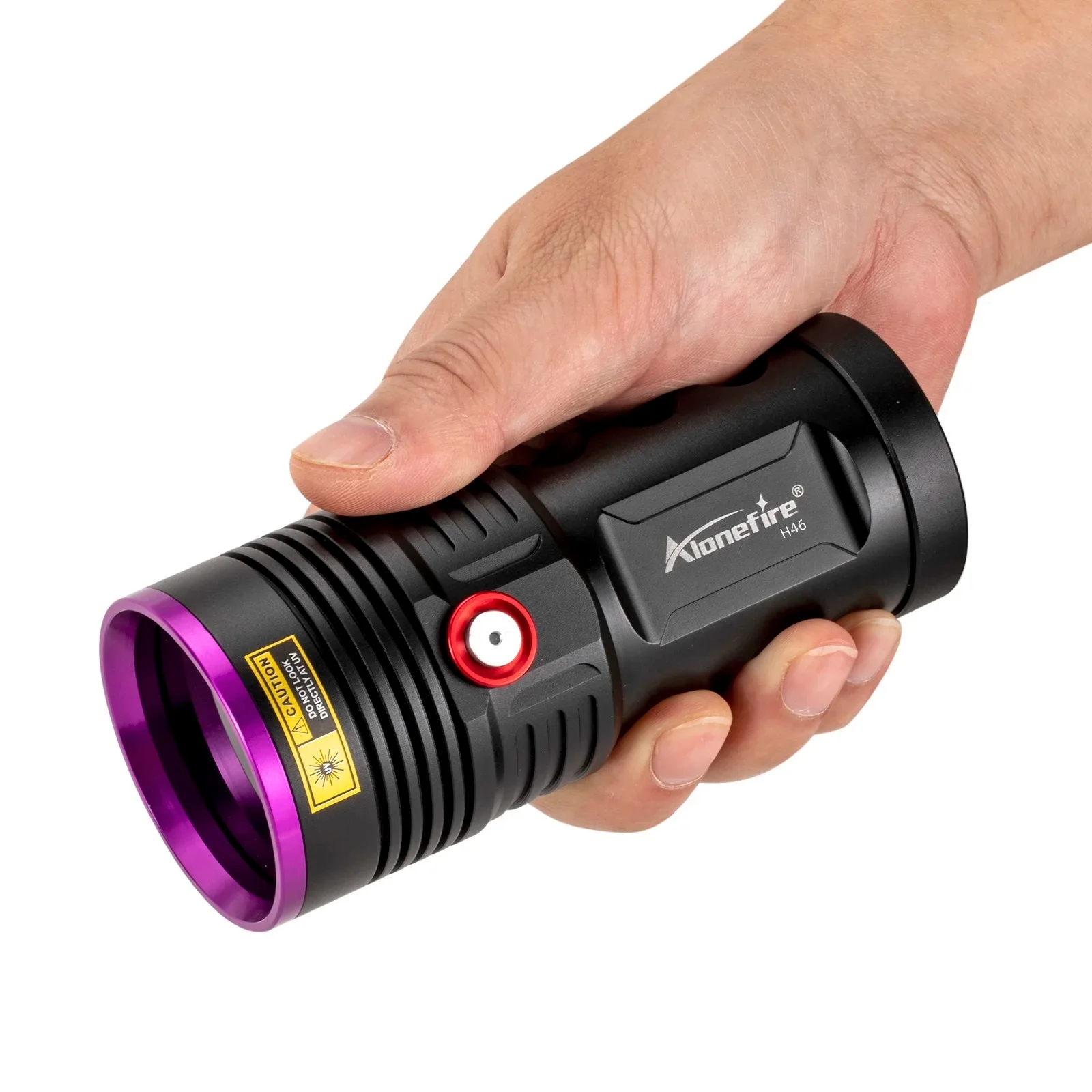 AloneFire 120W UV Powerful Ultraviolet Flashlight 6x365nm Rechargeable Torch for Curing Money Ore Scorpion Fluorescent Detector