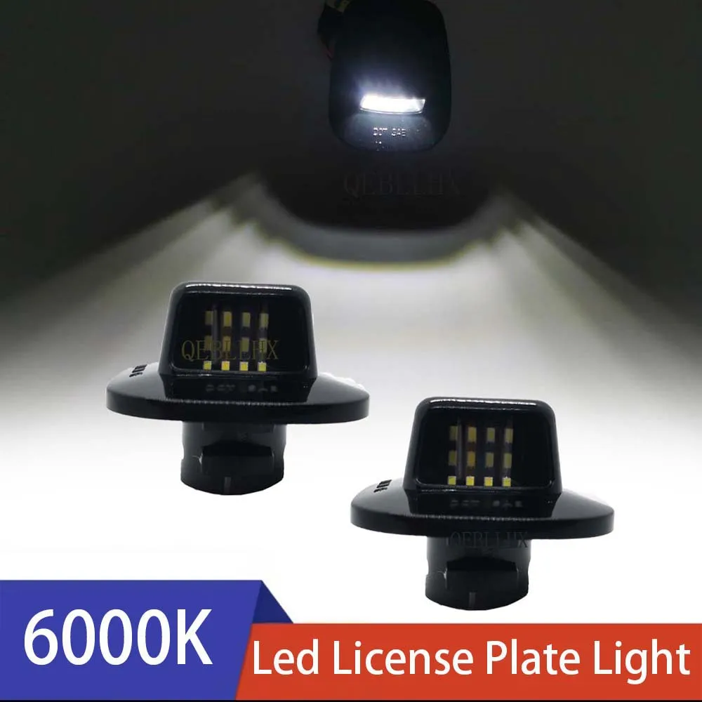 2pcs/set LED License Plate Light Tag Lamp Assembly For 1988-2000 Chevy GMC C1500 C2500 C3500 K1500 K2500 K3500 Car Accessories
