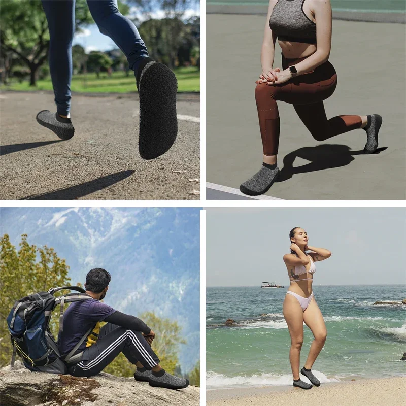 Zapatos de playa descalzos para hombre y mujer, antideslizantes, para buceo, natación, súper suaves, ligeros, descalzos, para correr, yoga,