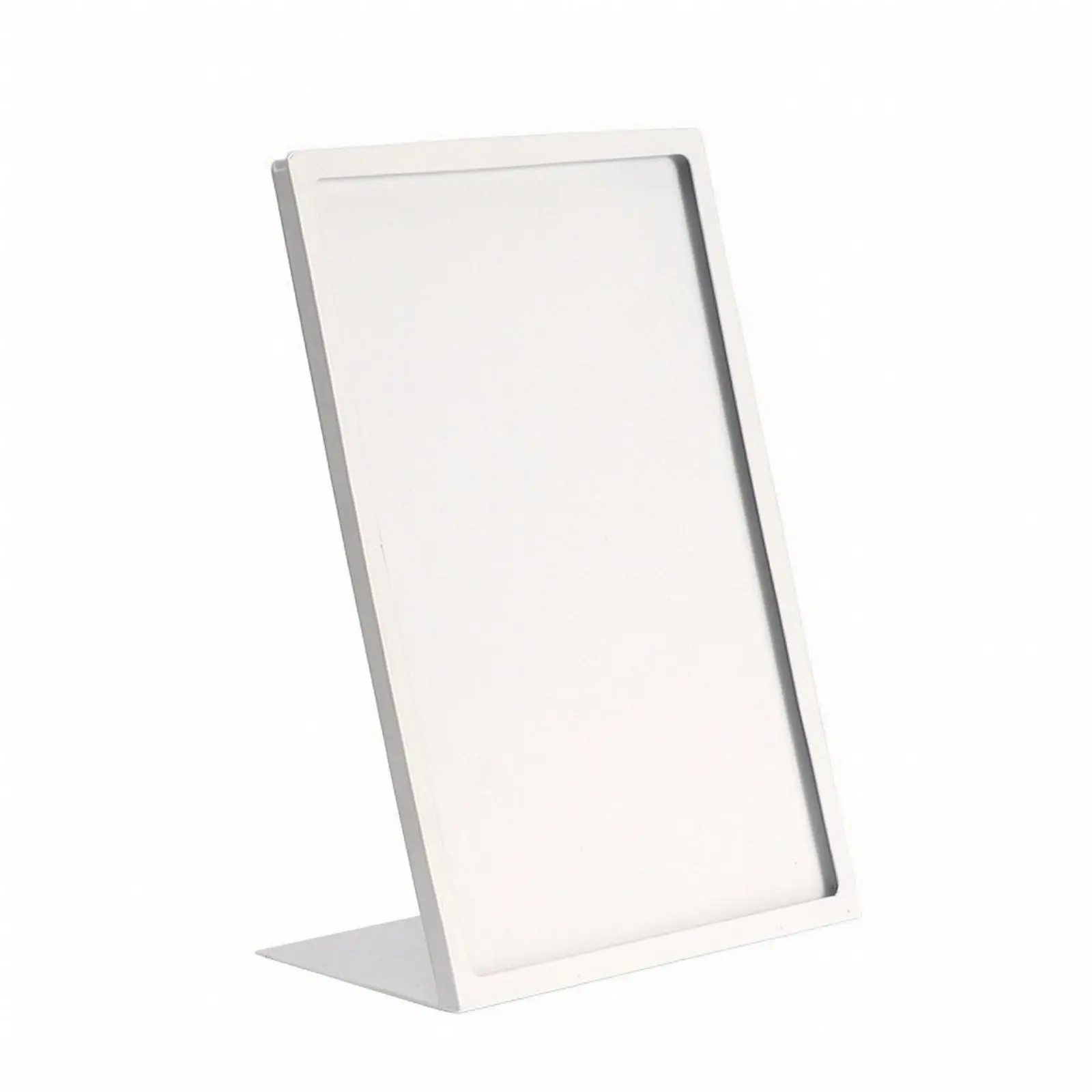 Sleek Desk Menu Stand for Exhibition Table A4 Placard Holder with Stainless Steel Build