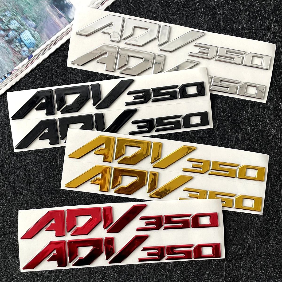 For ADV350 adv ADV 350 3D Epoxy Resin Motorcycle Emblem Stickers Moto Scooter Side Body Decoration Waterproof Accessories Decals