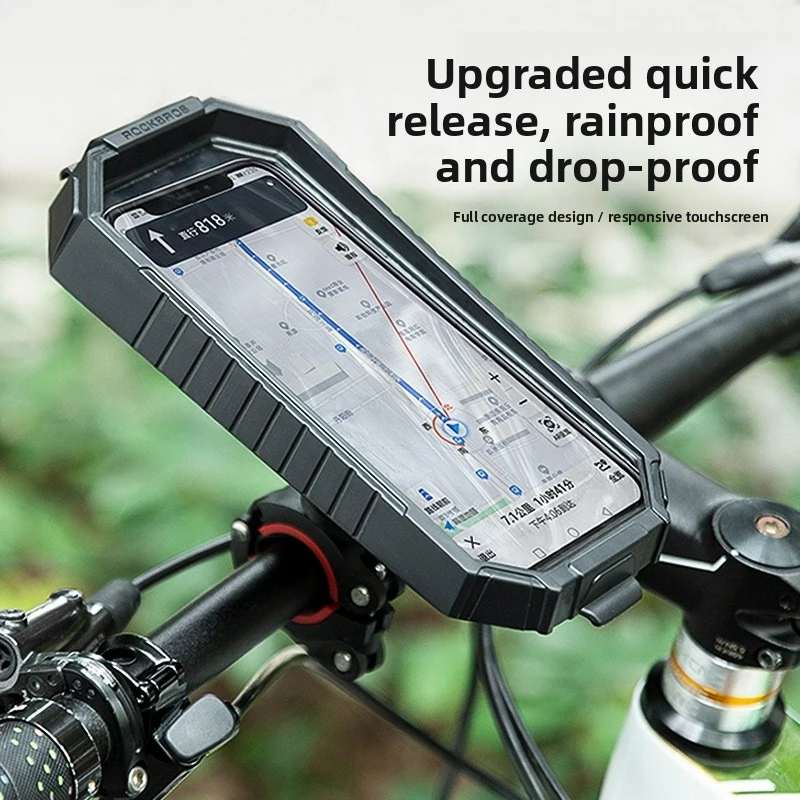 Electric Vehicle Phone Holder For Off-Road Riding Navigation, Waterproof And Shockproof Motorcycle And Bicycle Phone Mount
