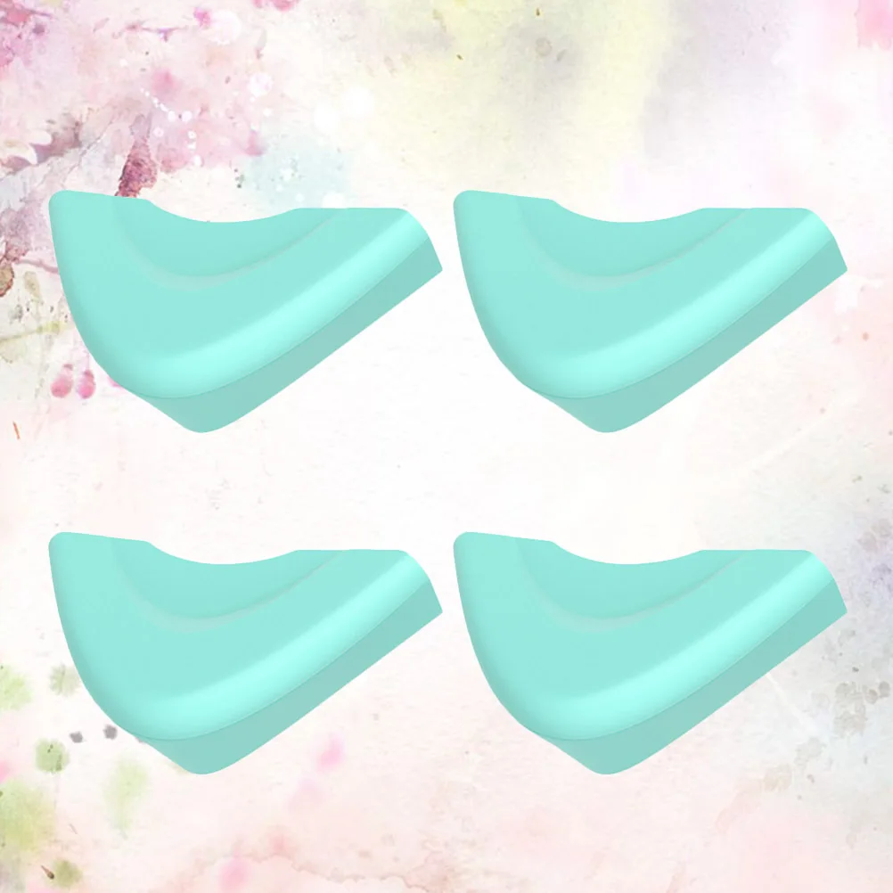 

4Pcs Kid Safe Corner Protector Flexible Silicone Furniture Guard Easy to Use and Remove Light Green Desk Protector Corner