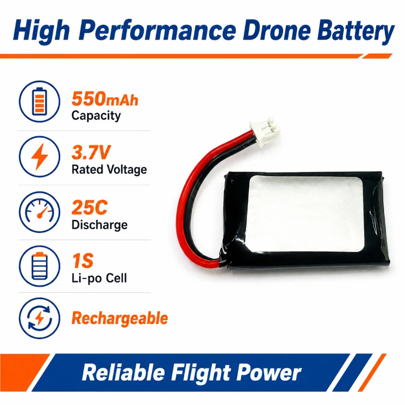 650mAh Suitable  for Clover  Q120 Drone Battery 1S  550mAh  Accessories 25C Model  Airplane Drone  Car  Battery