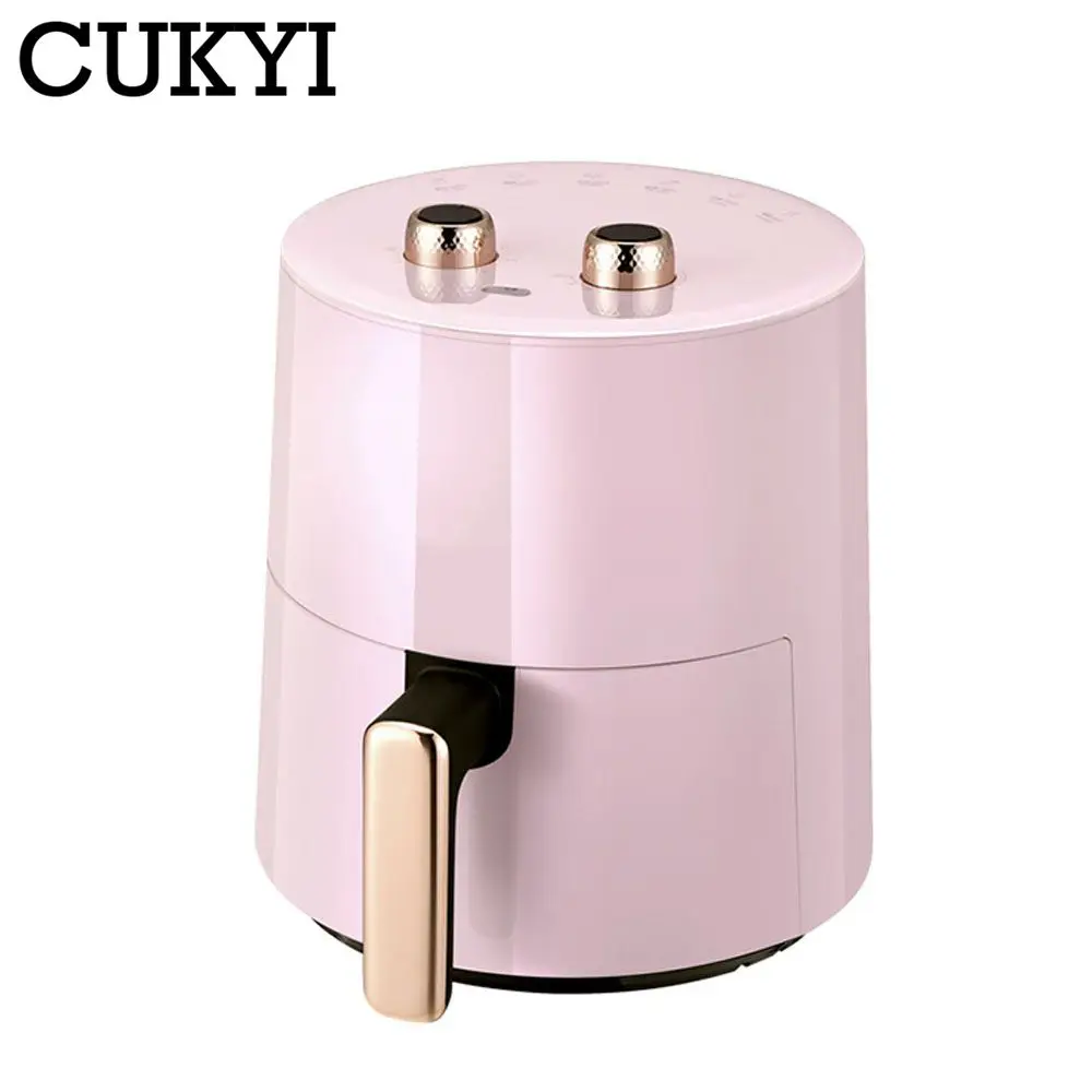 CUKYI 3.7L 1300W Electric Air Fryer Baking Oven Automatic Cooking Machine French Fries Maker Fruit Dryer BBQ Tools Oil Free 220V