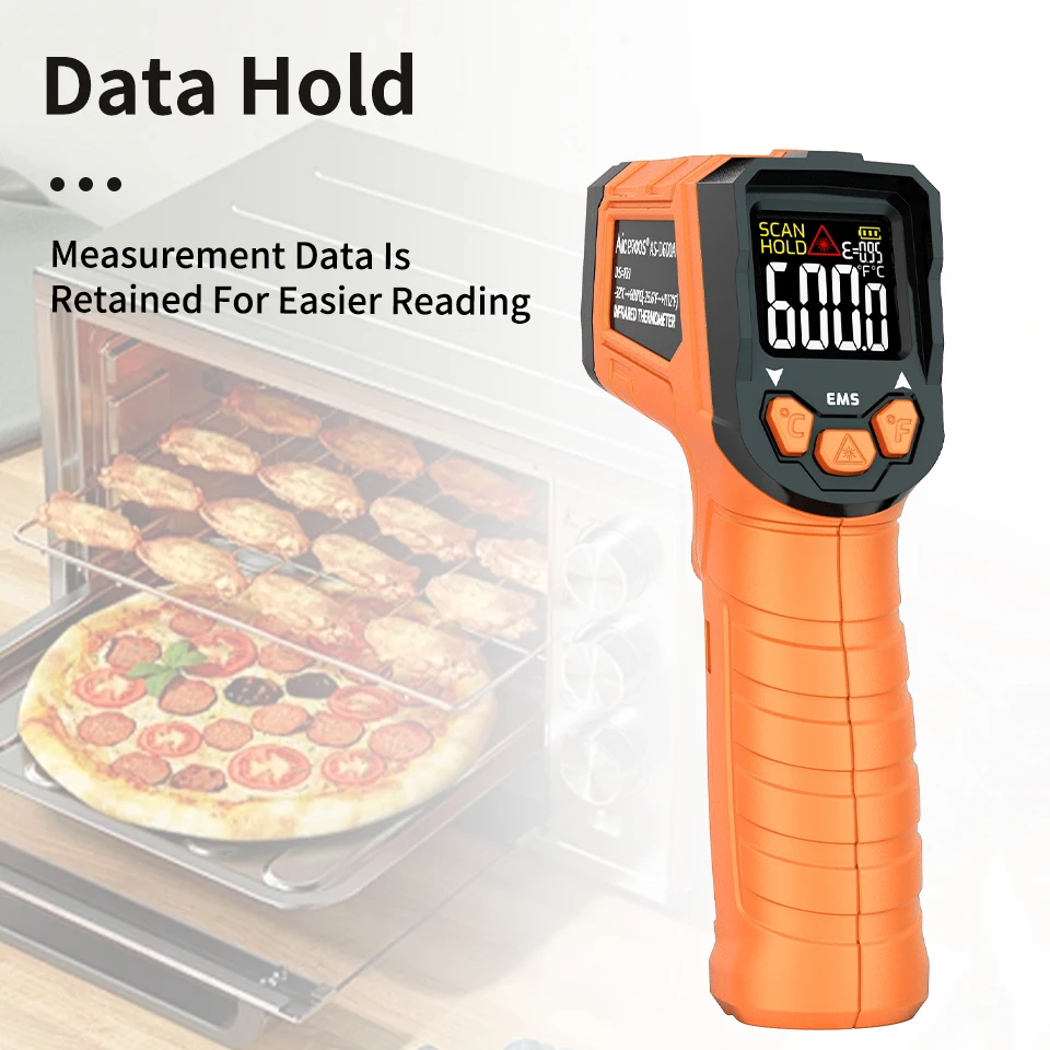 

Aicevoos Digital Infrared Thermometer Handheld Non-Contact Laser Temperature Meter Gun Temperature Tester Instruments Pyrometer