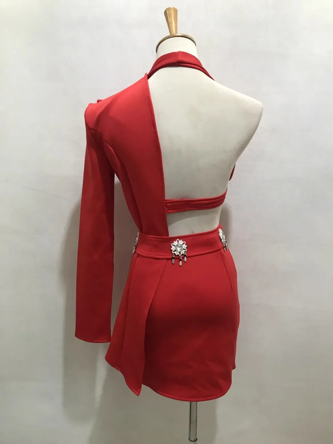 Rosso bianco adulto donne Jazz Dance Costume Gogo Dance abbigliamento Party Festival Dancewear Singer Dancer Performance Stage Clothes