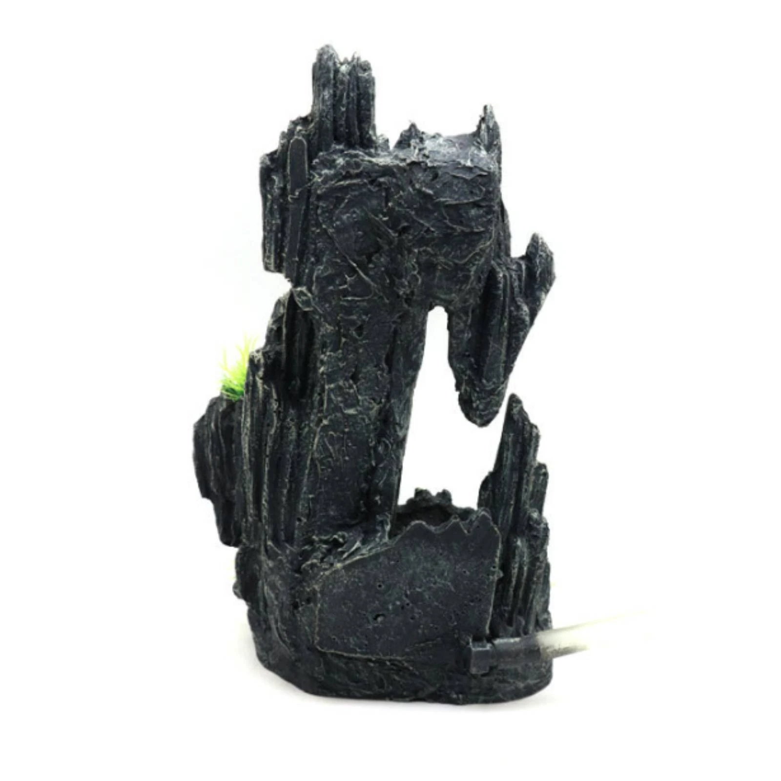 Resin Waterfall Mountain Natural-Looking Dynamic Aquatic Pet Aquarium Scenery Aquarium Mountain Decor Safe Fake Rock Aquarium