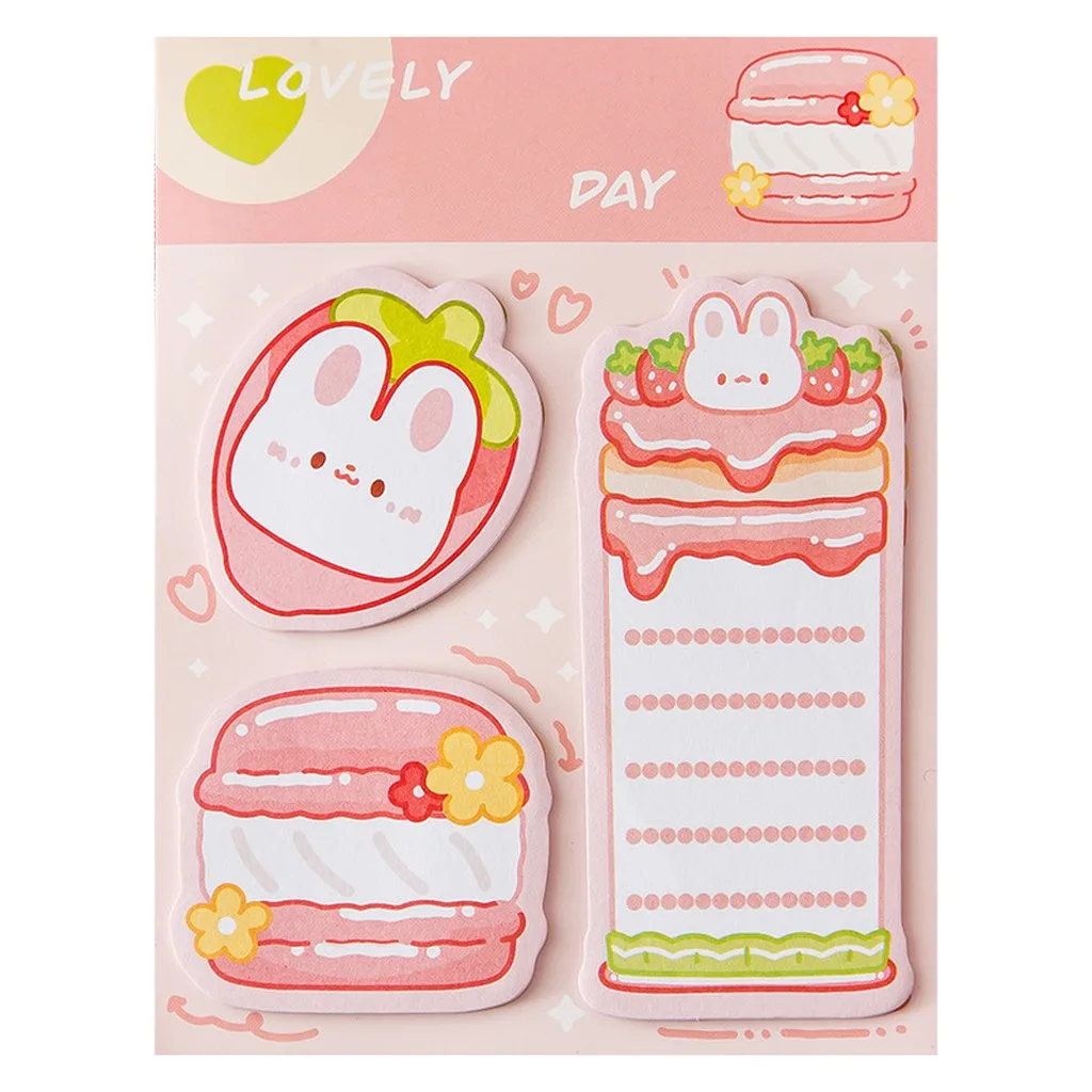 Journal Decoration Sticky Notes Compact Cartoon Sticky Notes Cartoon Adhesive Notes Smooth Adhesive Memo Pads For Journal Office
