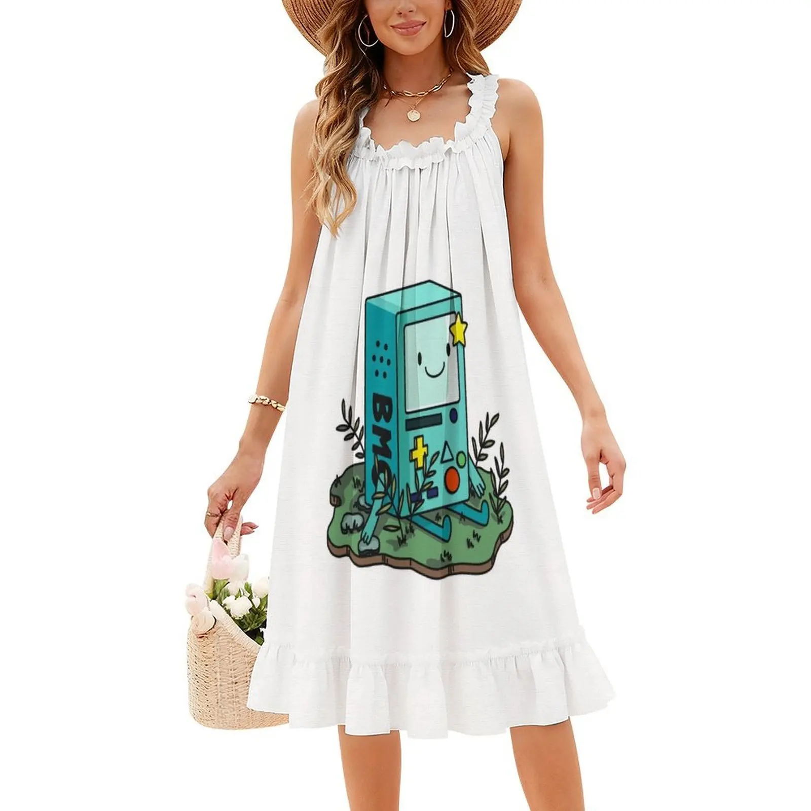 Bmo - فستان بوهو شيك أنيق أنيق لحفلات الزفاف على الشاطئ، ملابس نسائية من كارتون فين جيك #4