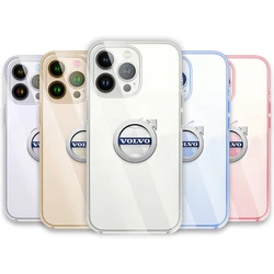 Luxury Clear Phone Case for IPhone 11 12 13 14 Pro Max XR X XS SE 7 8 Plus For Volvo Xc90 S60 S80 Xc60 Xc70 Xc90 Fh V50 S40 C30