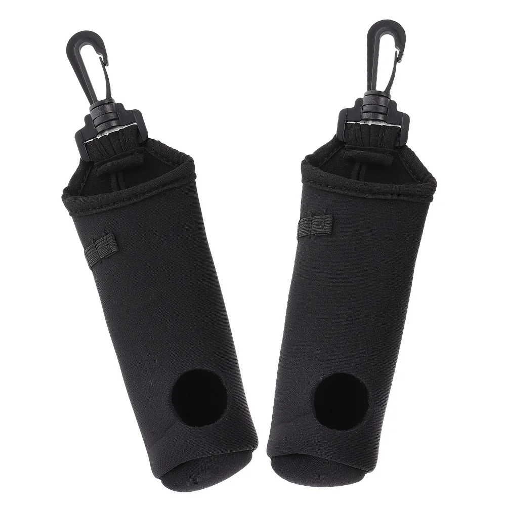 

2Pcs Golf Ball Storage Bag Neoprene Portable Holder with Hook for Golf Training Practice Organizer Ball Bag Golfball Holder