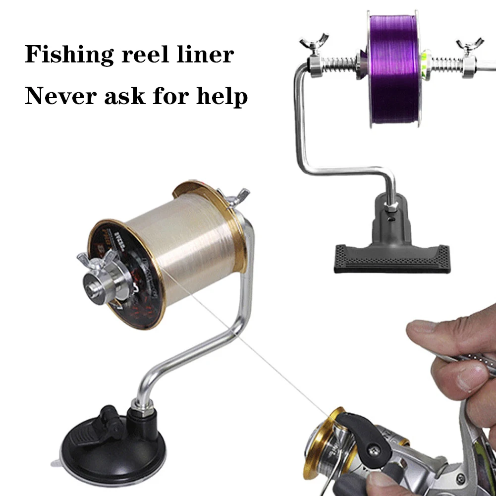 

Fishing Line Spooler Aluminum Alloy Portable Free Adjustable Fishing Line Winder Eliminate Rope Kinks Easy Take-up Machine