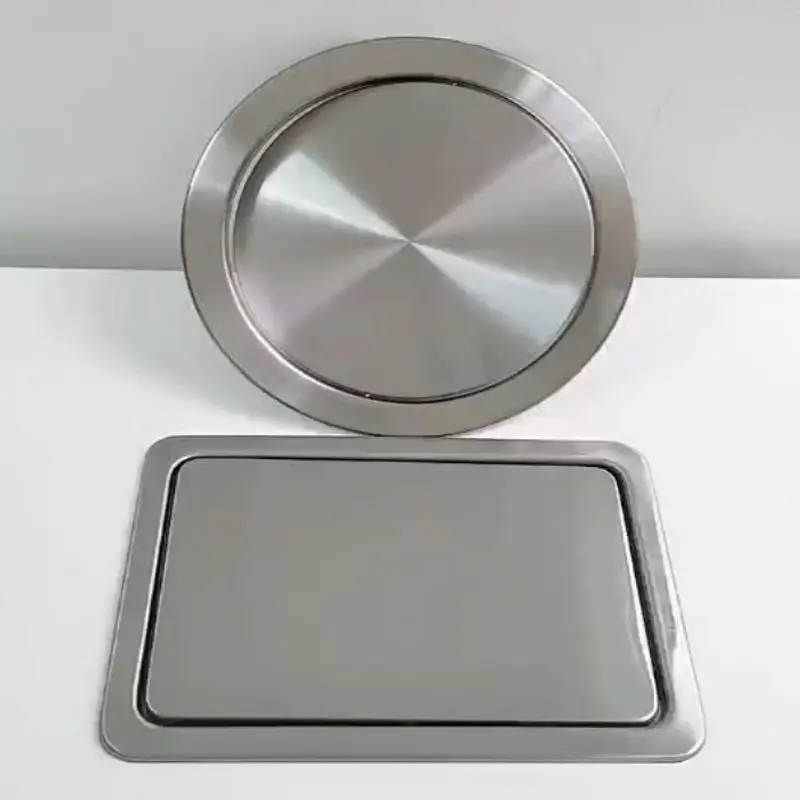 Built-in Countertop Trash Bin Lid and Waste Chute Lid, Stainless Steel Balance Flap Cover, Silver Trash Grommet, Swing Trash Can