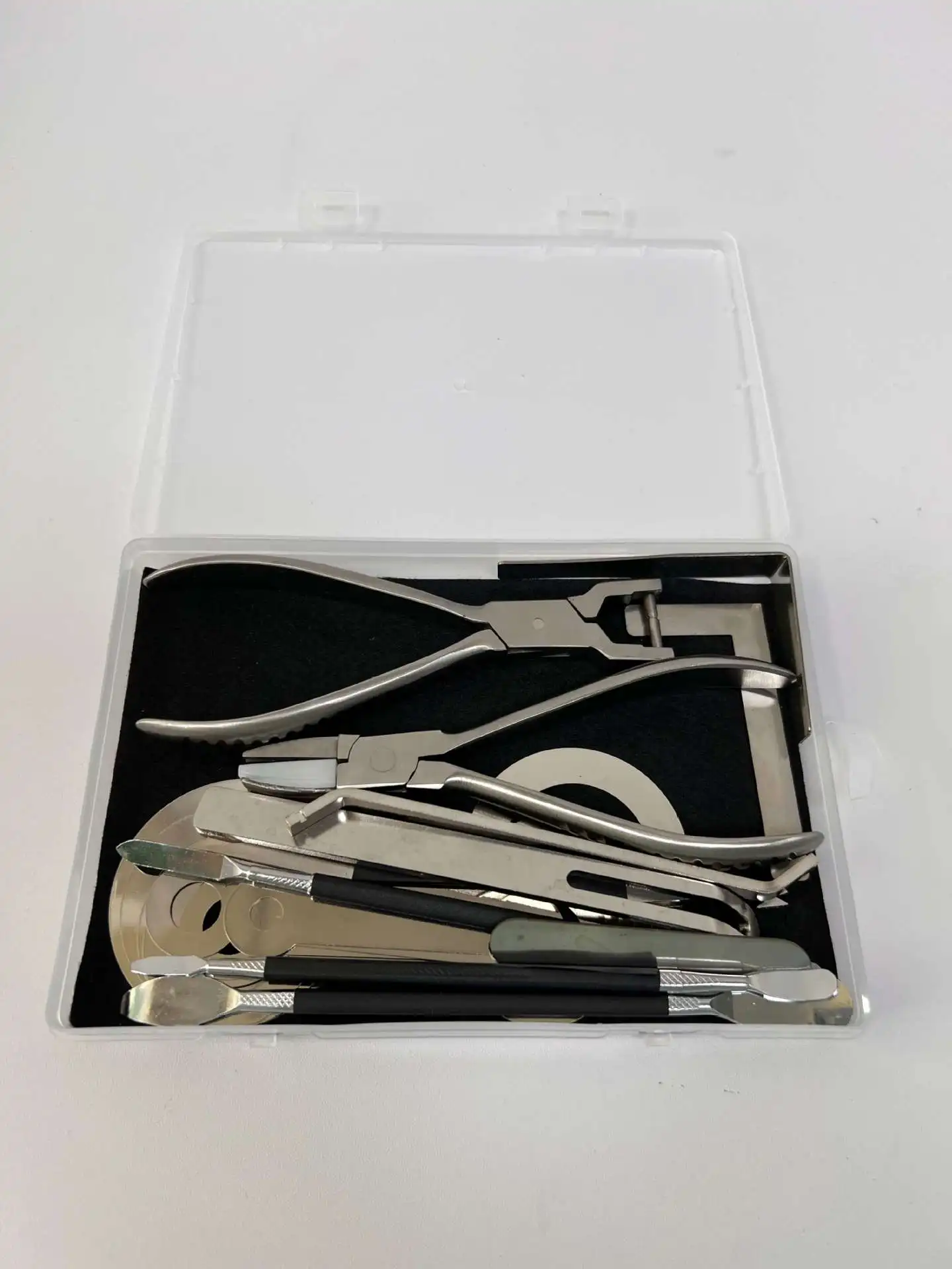 Saxophone Key Cover Adjustment Wrench Silver Woodwind Needle Spring Installation And Removal Pliers Repair Tool Set