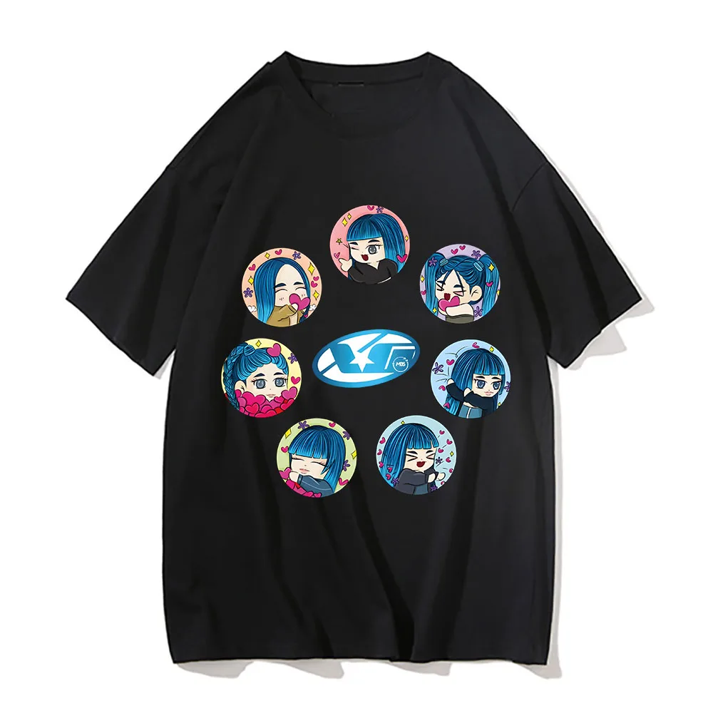 XG Chibi Graphic T-Shirt Men Women Casual Fashion Cotton Short Sleeve T-shirts O-Neck Harajuku Oversized T-shirt Prevalent Tops