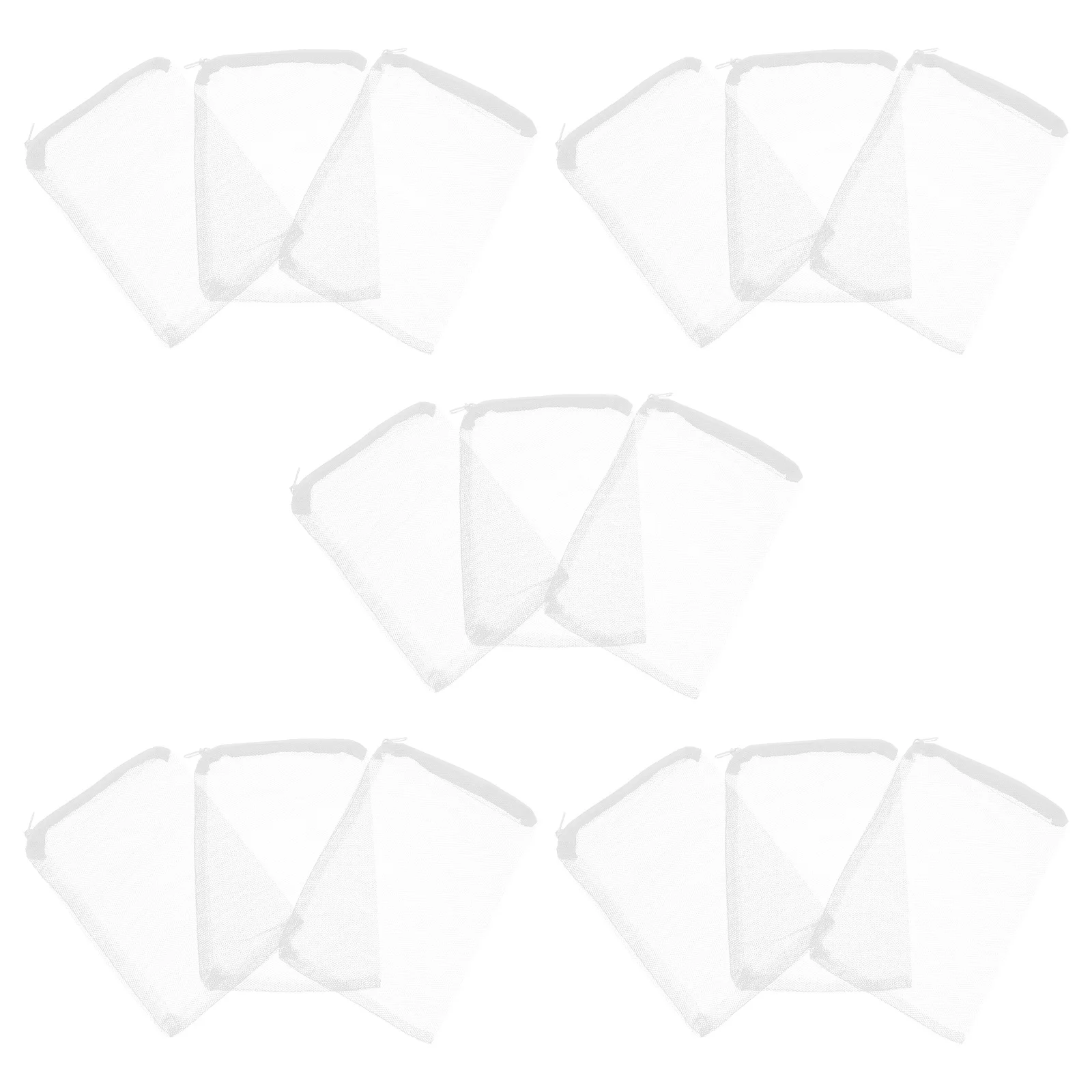 

10Pcs Aquarium Filter Mesh Bags Heavy Duty Zipper Storage Fish Tank Filter Material Bags for Biofilter Activated Carbon