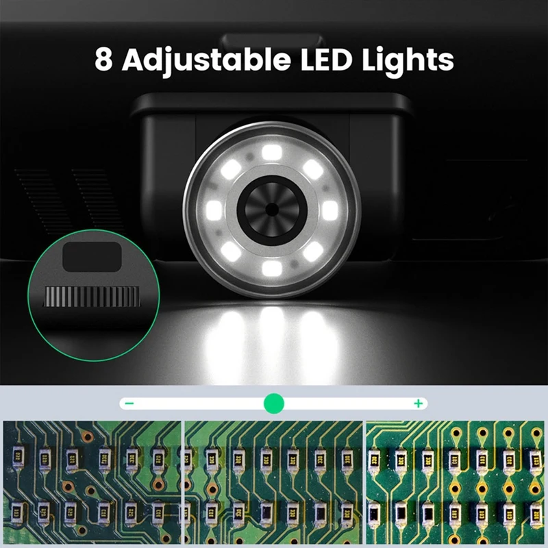 AD210 デジタル顕微鏡 10.1 インチ調整可能な液晶エレクトロニクス顕微鏡ツール PCB/SMD 1080P はんだ Microscopio