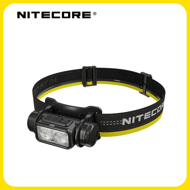 NITECORE NU50 headlamp with built-in 4000 mA battery and adjustable 1400 lumens