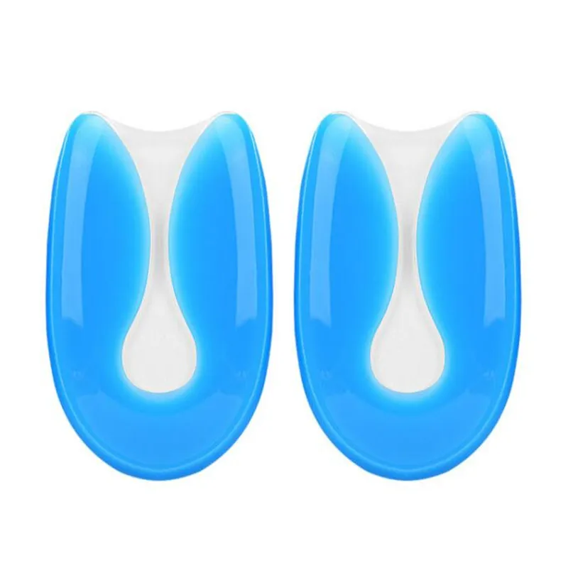 Silicone Gel Insoles Heel Cushion Soles Relieve Foot Pain Plantar Fasciitis Protectors Spur Support Shoe Pad Feet Care Inserts