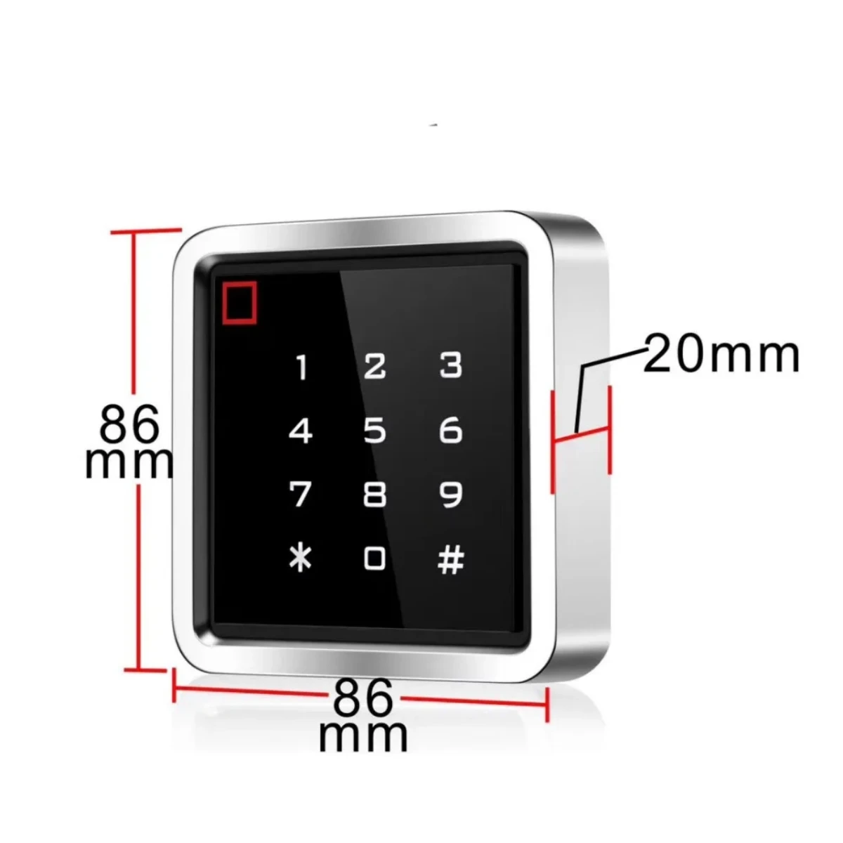 Waterproof Standalone Access Controller RFID Card Reader 125KHz 13.56MHz Keypad Password 2000 Users for Apartment Office