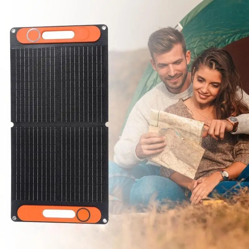 

Easy Carry 80W Solar with Adjustable Stand Upgrades for Maximums Sunlight N2UD