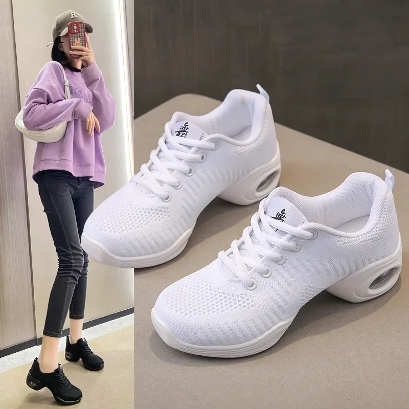 

Mesh Dance Sneakers Jazz Shoes Dancing Modern Footwear Gym Dancers Leisure Sports Women Child Adult Aerobics Dancing Sneakers