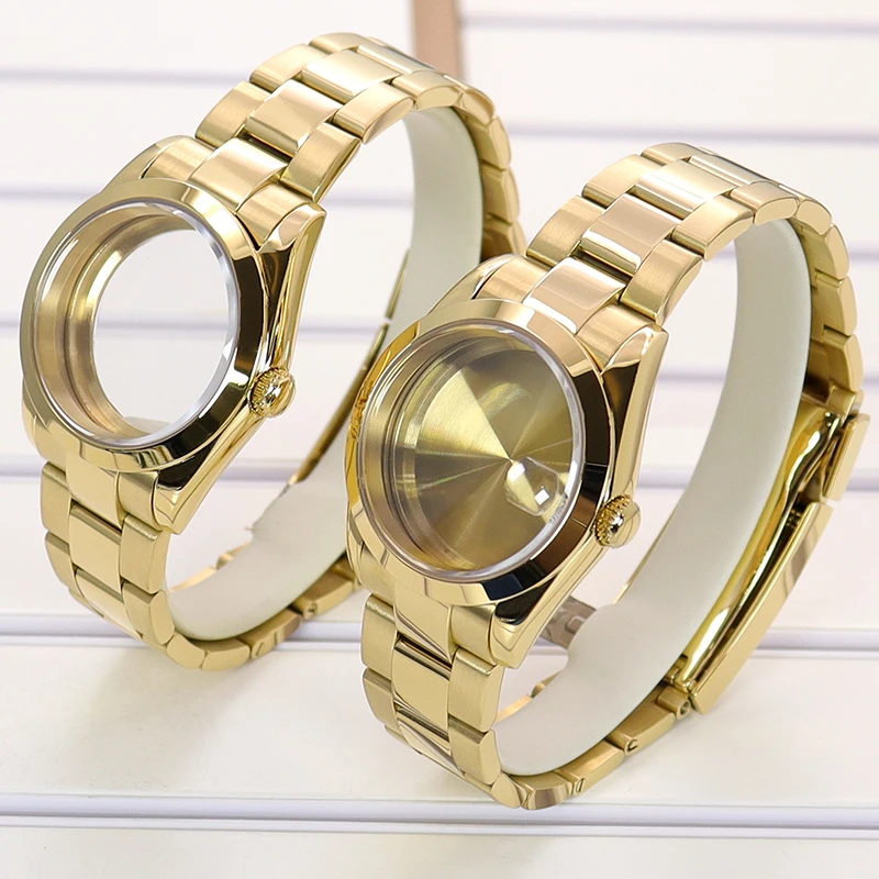 

36mm/39mm Luxury Watch Case Sapphire Glass For Seiko NH35 NH36 NH34 Miyota 8215 Movement 28.5mm Dial Air King Fashion Waterproof