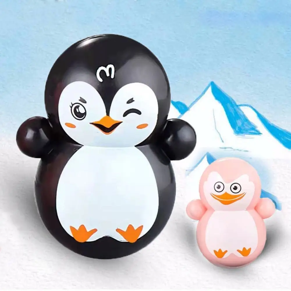 Decoração de interiores piadas pinguim gags desktop descompressão boneco de neve copo mini copo pinguim ornamentos de natal