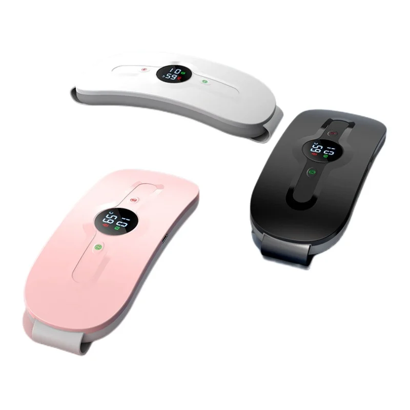 

Популярная черная менструальная грелка, вибрационный массаж, терапевтический пояс для облегчения спины, менструальный судорог, расслабляющий поясной массажер