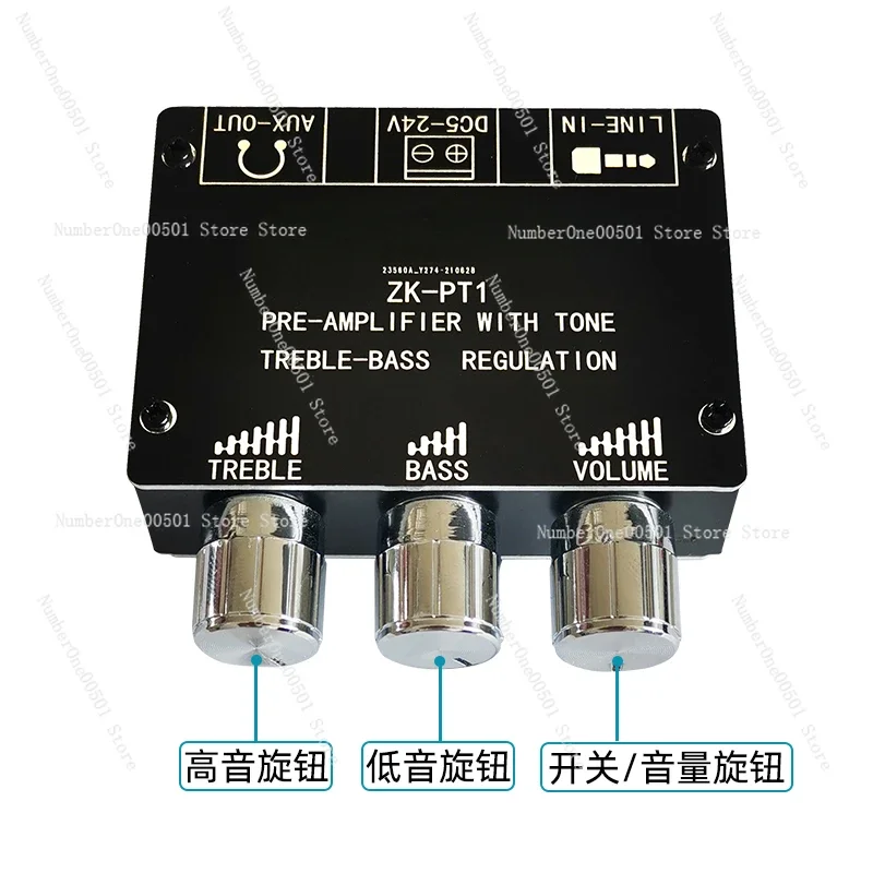 ZK-PT1 Bluetooth 5.0 decoder board dual channel stereo low noise high and low tone front module