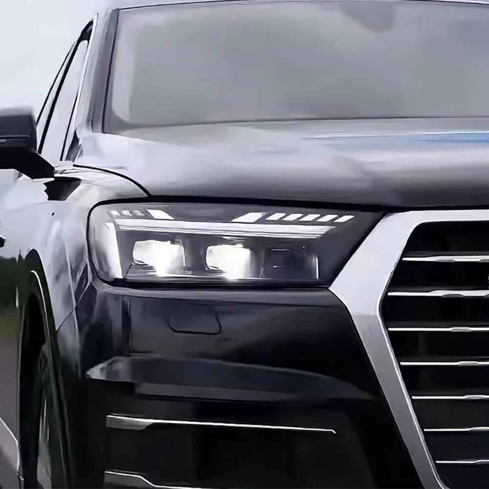 For Q7 2016-2019 Auto Headlights Assembly Upgrade Start Animation New SQ7 Style LED Projector Lens Car Tools Accessories