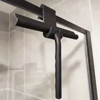 Shower Squeegee Glass Clean Scraper Washing Wiper Hanger Floor Window Cleaning Household Water Wall Hanging Mirror with Handle