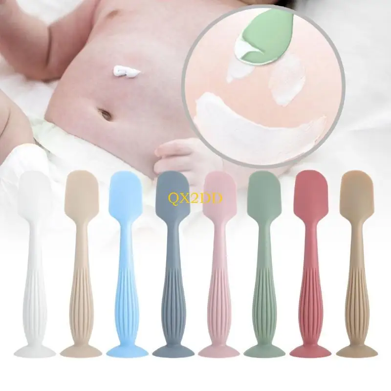 

QX2D Silicone Ointment Applicator Baby Diaper Cream Scraper Spoon Buttocks Care