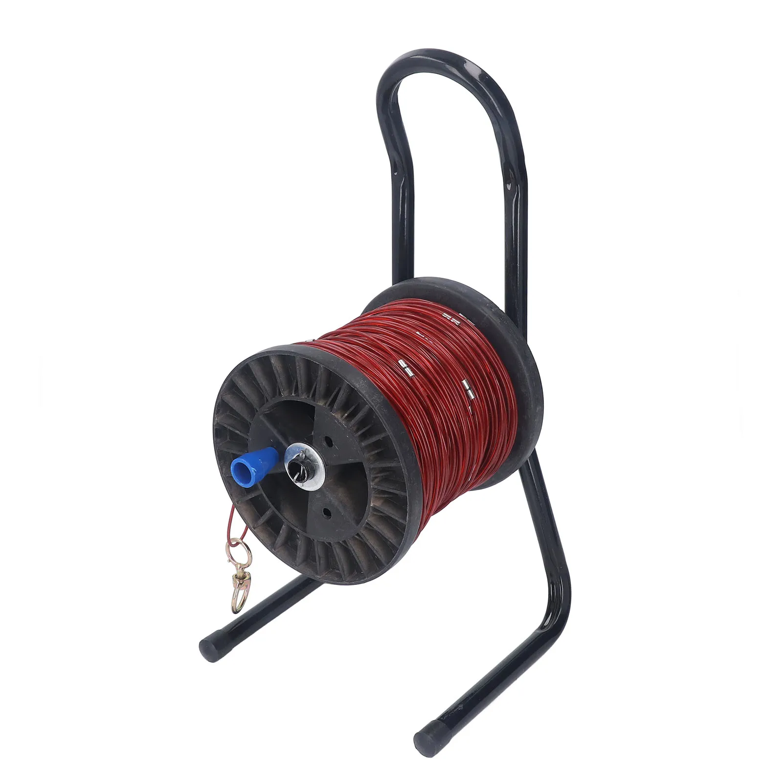 

Steel Wire Measuring Rope 100M Hand Operated Rubber Coated Portable Deep Well Measuring Rope for Railway Survey