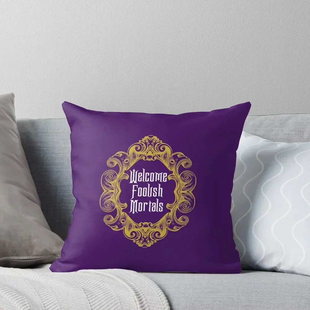 

Welcome Foolish Mortals Throw Pillow Cushion Cover Set Christmas Pillow Cases Sofa Cushion Cover pillow