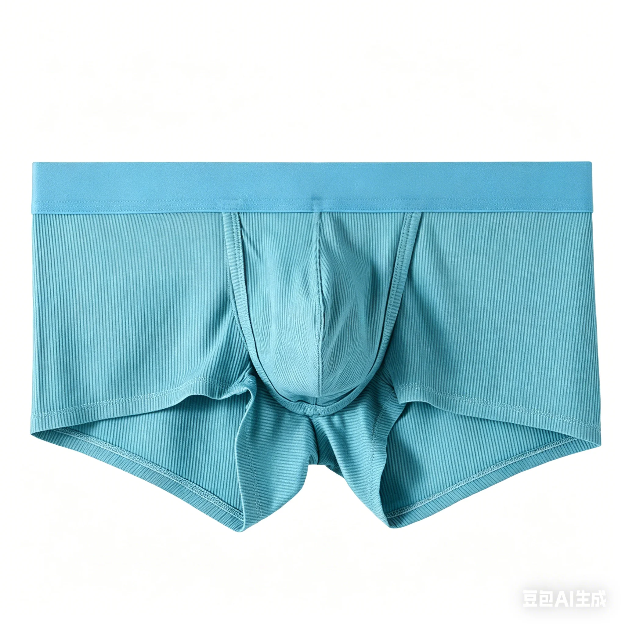 Men's Ribbed Boxer Shorts U Convex Pouch Space Pouch Breathable Youth Underwear Fashion Comfortable Sports Underpants Trunks