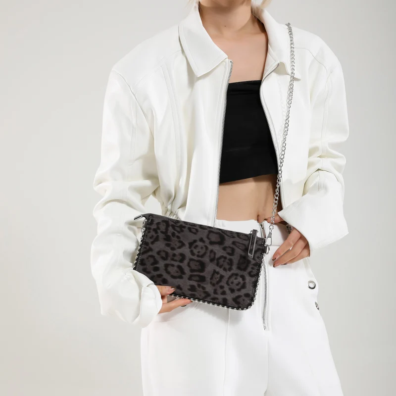 Einfarbige Umhängetaschen für Damen, modische Ketten-Handytaschen, modische Schulter-Messenger-Tasche, Sac A Main für Frauen – Detail 17