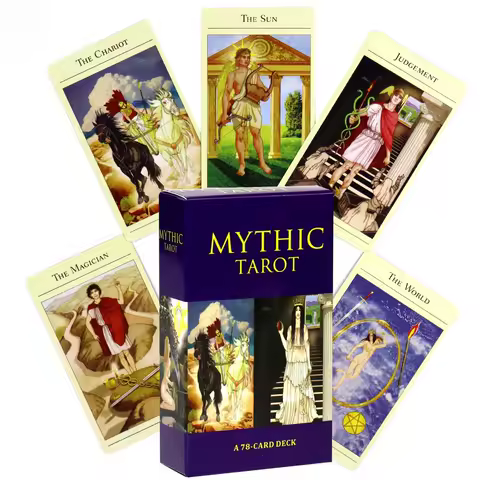 Hot Selling Mythic Tarot Oracle Leisure Entertainment Card Family Gathering Divination Deck Tarot Board Playing Card Game